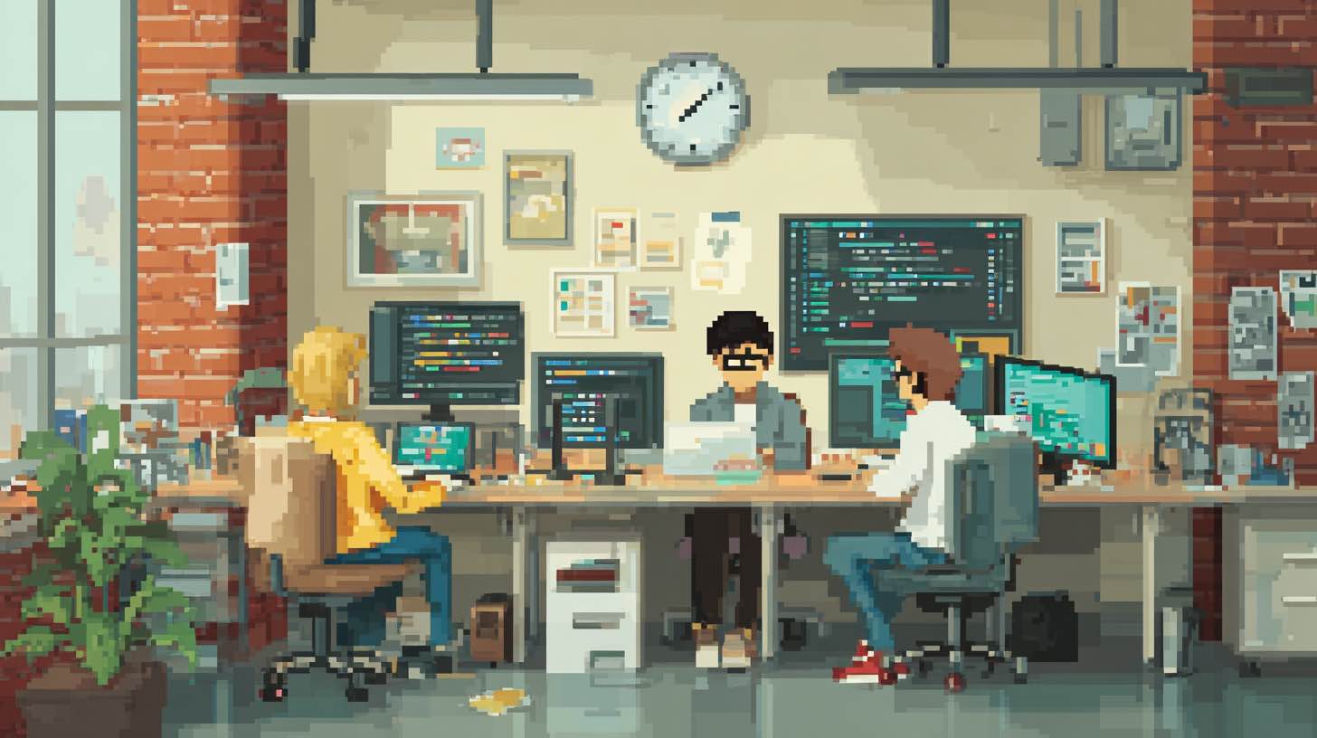 founders working on app