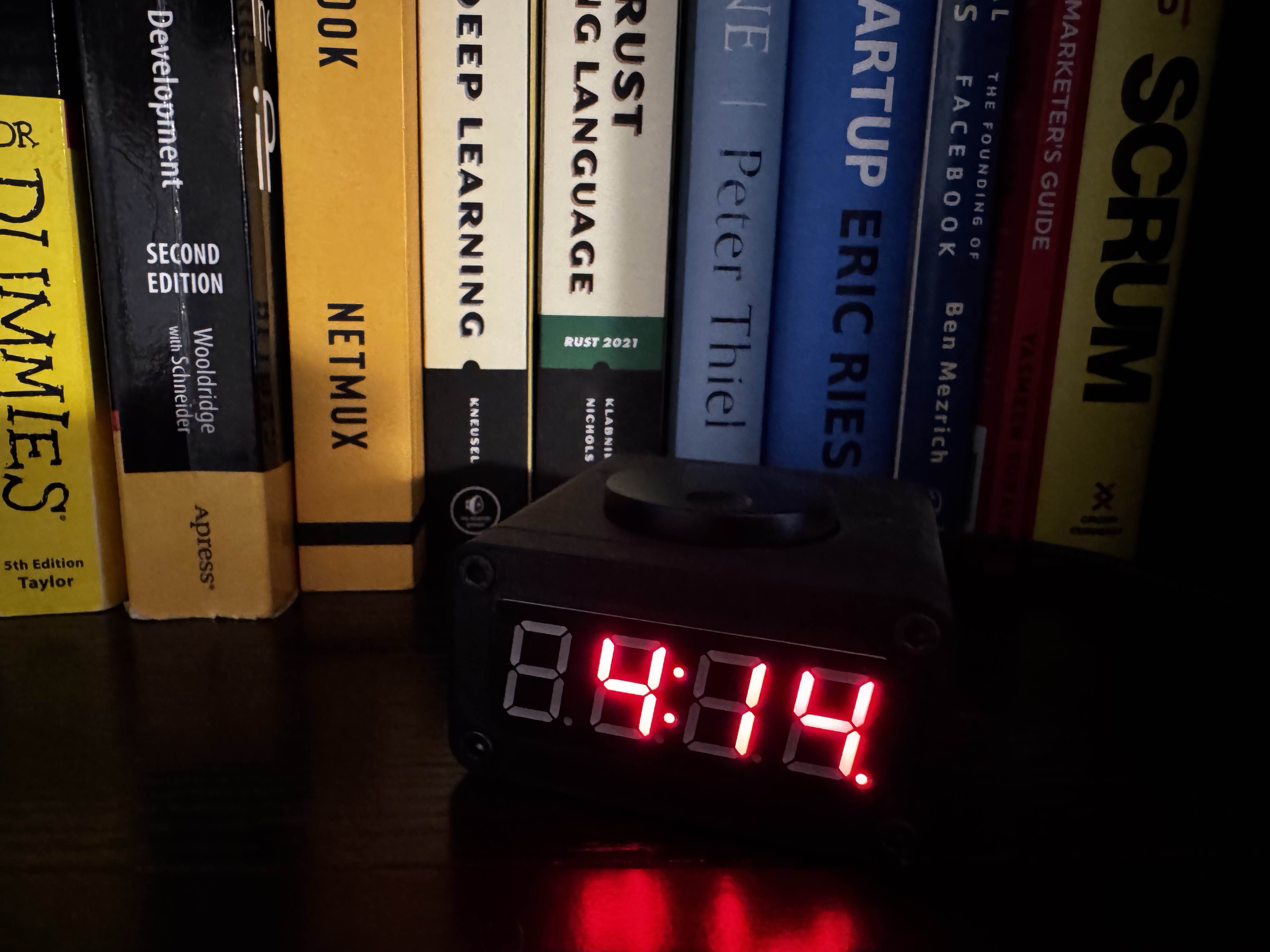 clock on my shelf