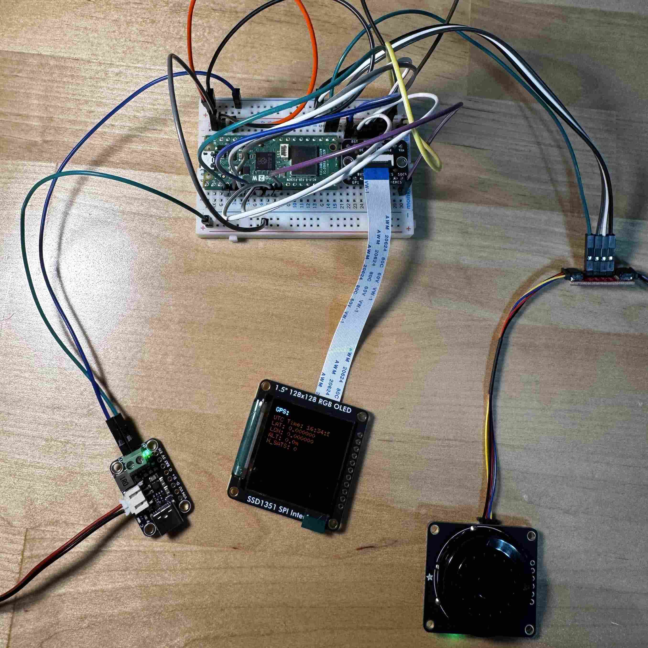 RP2350 FM/MP3/GPS Mobile Device project